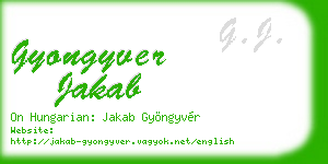 gyongyver jakab business card